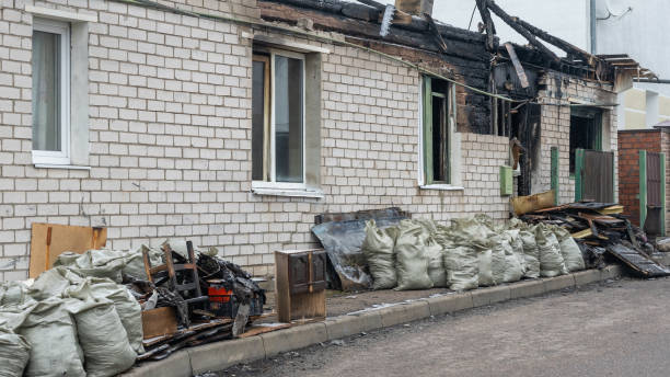Professional Emergency Fire Cleanup technician working in Barrington, NJ